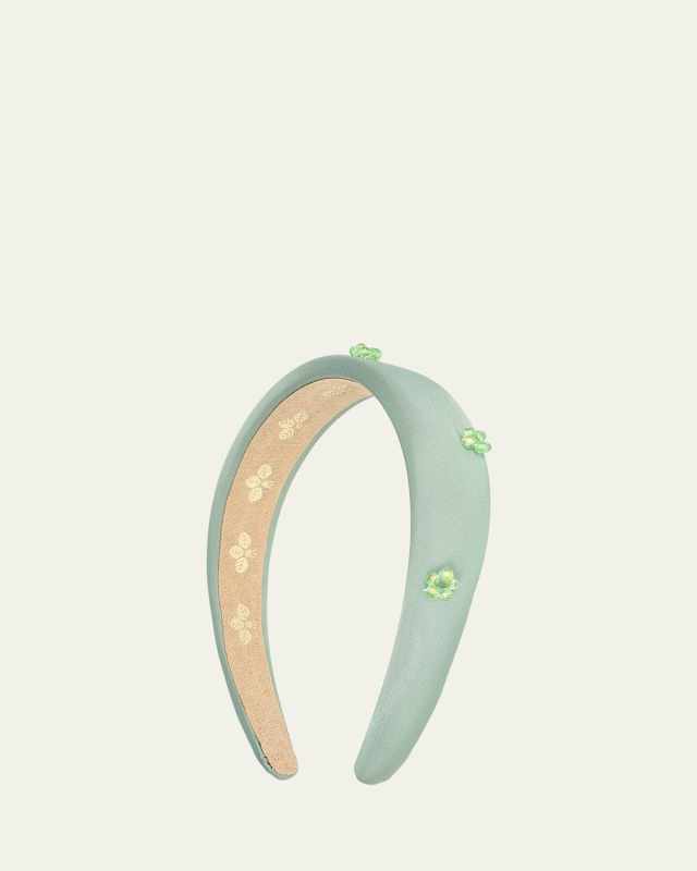 Gracie Beaded Satin Headband